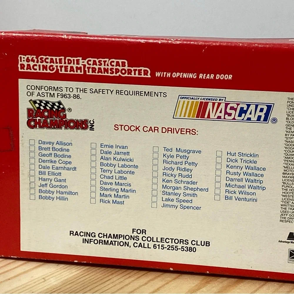 Racing Champions Phoenix Raceway 1993 NASCAR Racing Team Transporter 1:64